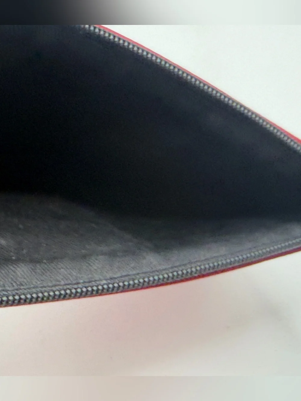 Kate Spade Red Canvas Top Zip - Cosmetic Bag Pouch Clutch
